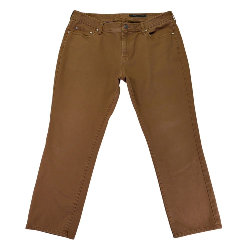J. Hilburn Mens 39x28 Brown 100% Cotton 5-Pocket Straight Leg Pants Jeans Casual